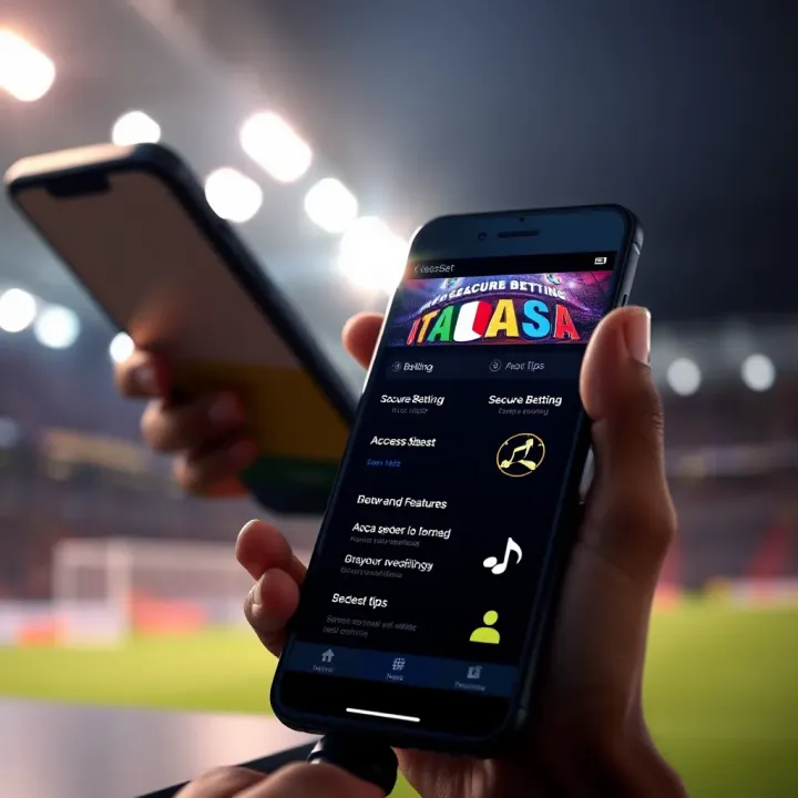 Illustration of secure betting features and safe usage tips within the AccessBet iOS app