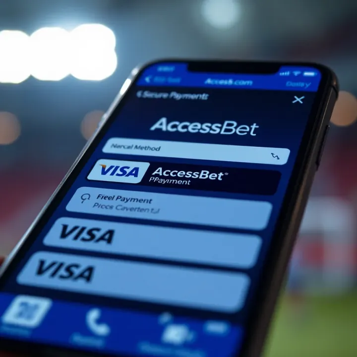 Secure payment methods available within the AccessBet mobile application