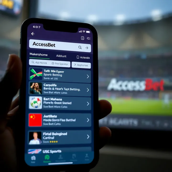 User interface displaying various sports betting options on a mobile device