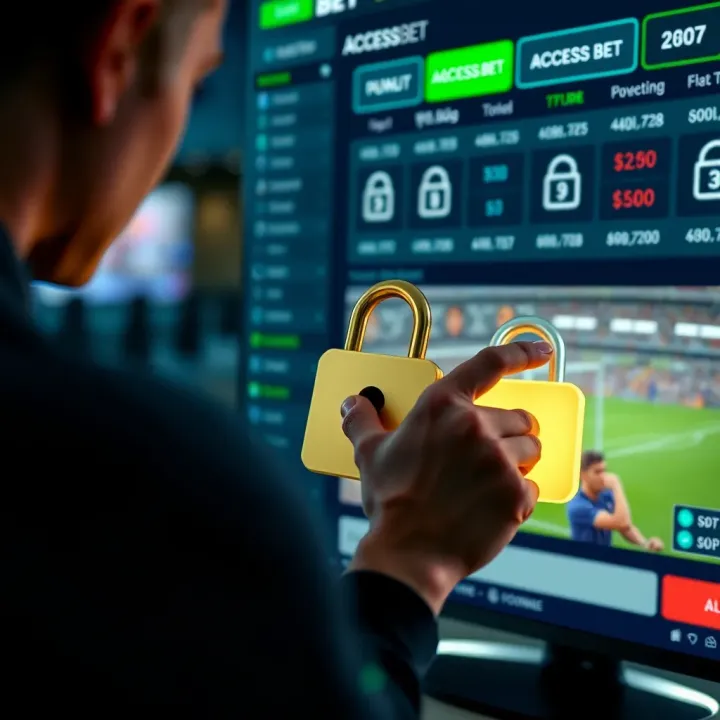 Illustration of a bettor unlocking bonus rewards on a digital sports betting platform