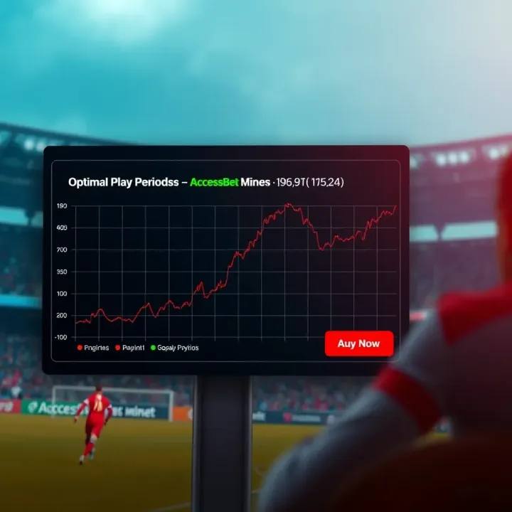 Graphic showing a chart of peak online activity periods for AccessBet Mines players in Nigeria