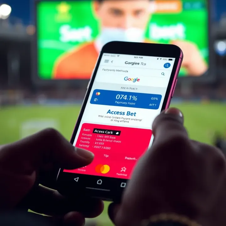 Secure online sports betting transactions on a smartphone screen