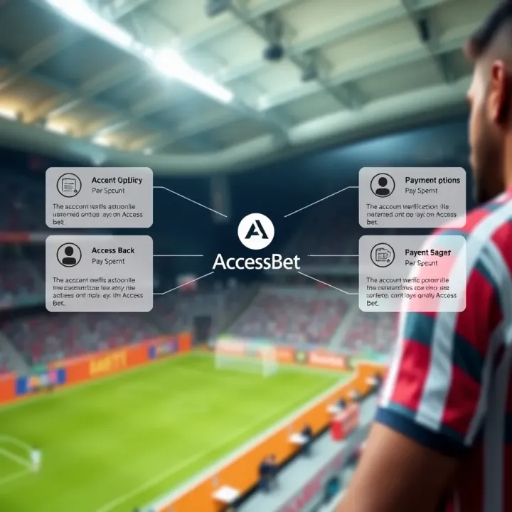 Diagram showing payment options and account verification on AccessBet for Nigerian bettors