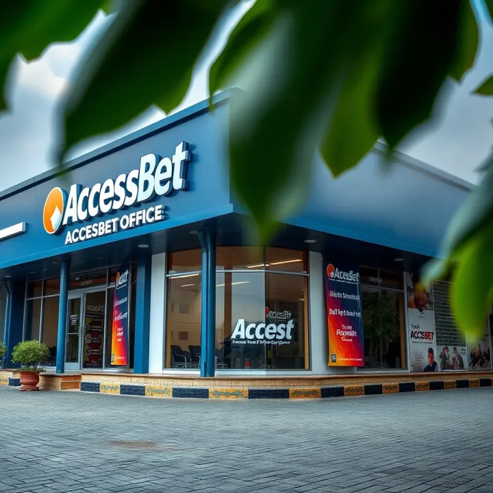 Exterior view of the AccessBet office building in Port Harcourt with clear signage