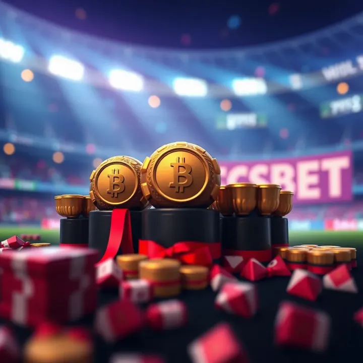 AccessBet Referral Program Rewards and Bonuses Illustration of digital rewards and bonuses earned through AccessBet referral program