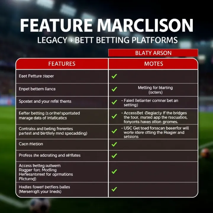 Comparison chart highlighting features of legacy betting platforms versus current Nigerian betting apps