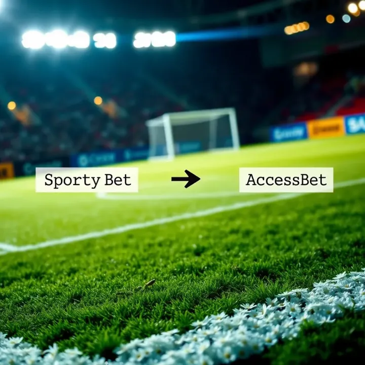 Diagram showcasing the conversion of SportyBet code format to AccessBet code format