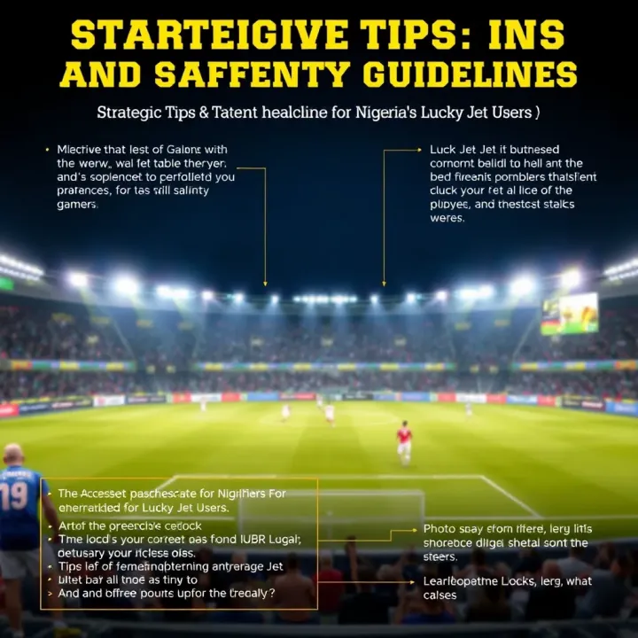 Illustration showing strategic tips and safety guidelines for Nigerian players using the Lucky Jet signal