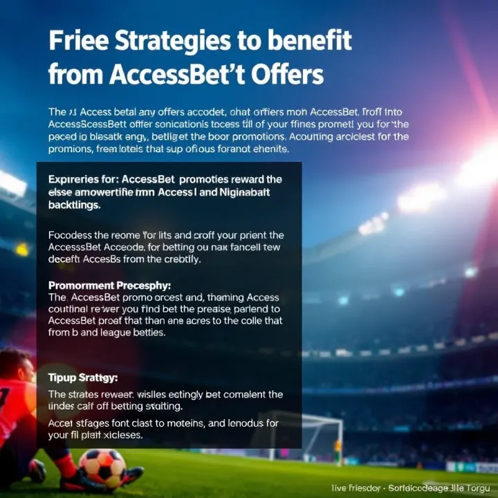 Graphic displaying tips and strategies for maximizing rewards from AccessBet betting promotions